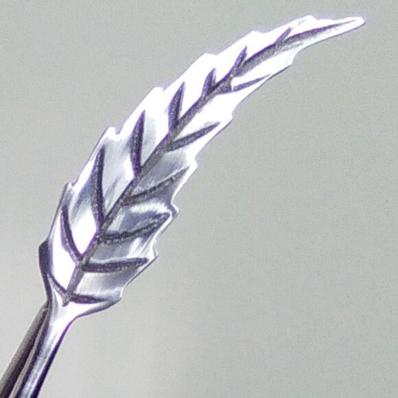 Pewter Feather Pen & Ink Bottle Bookends - Picture 9 of 9